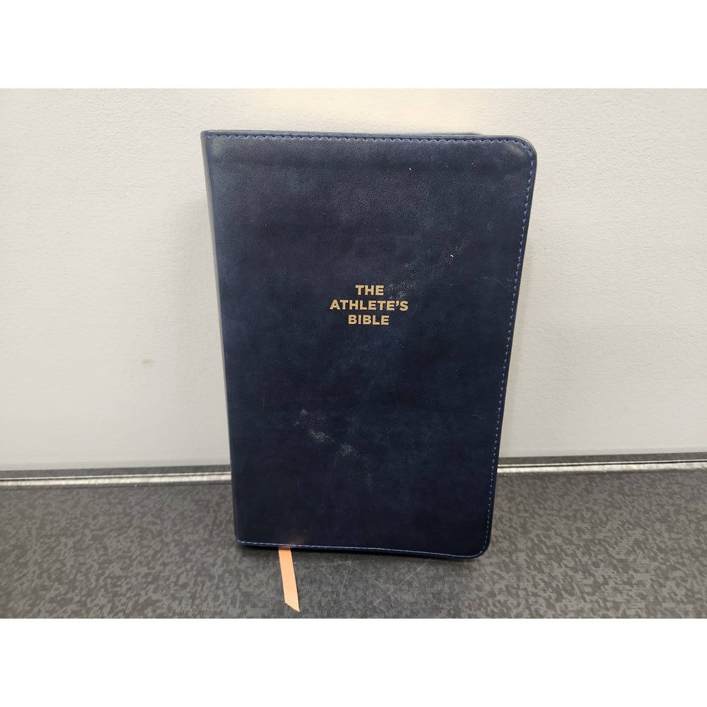 CSB The Athlete's Bible FCA Navy LeatherTouch Holman Christian Standard Bible